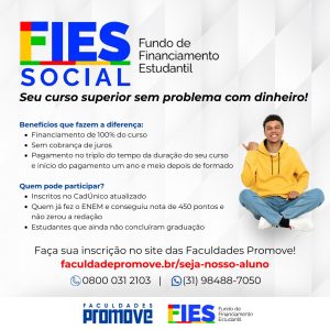 Leia mais sobre o artigo FIES Social – Seu curso superior sem problema com dinheiro!